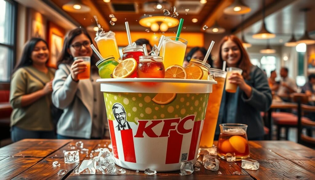 KFC beverage bucket