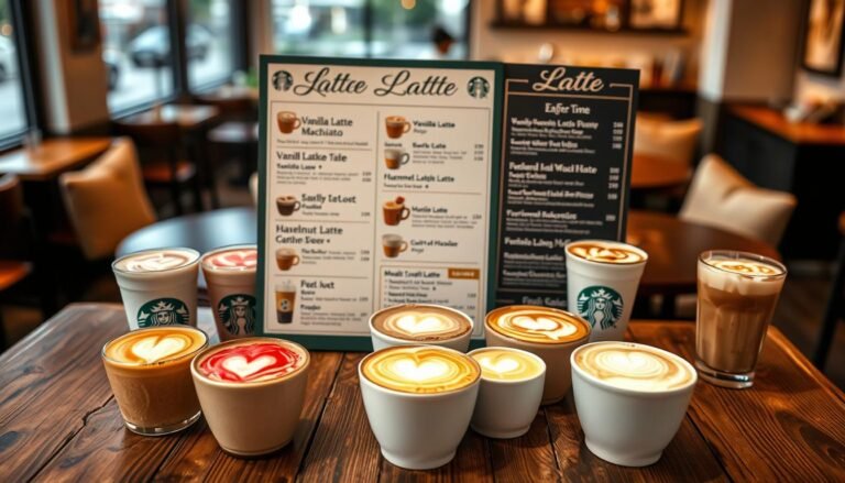 starbucks latte menu