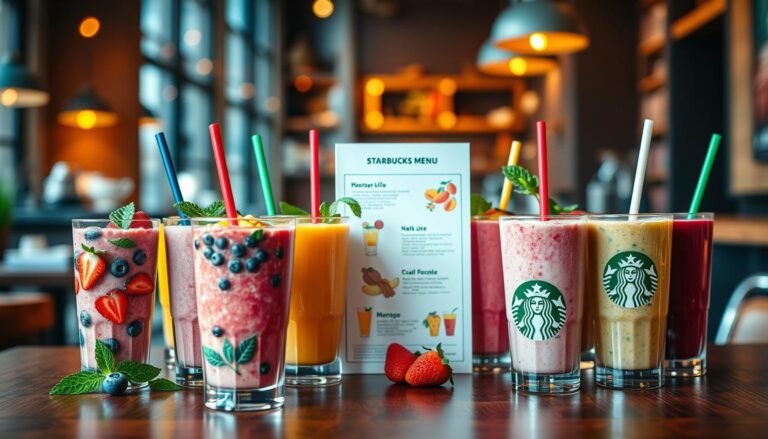 starbucks smoothie menu